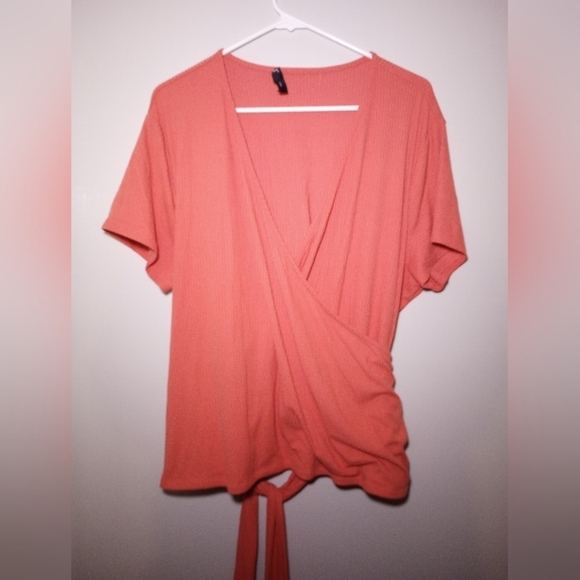 YMI plus size coral top size 3x - Picture 4 of 9